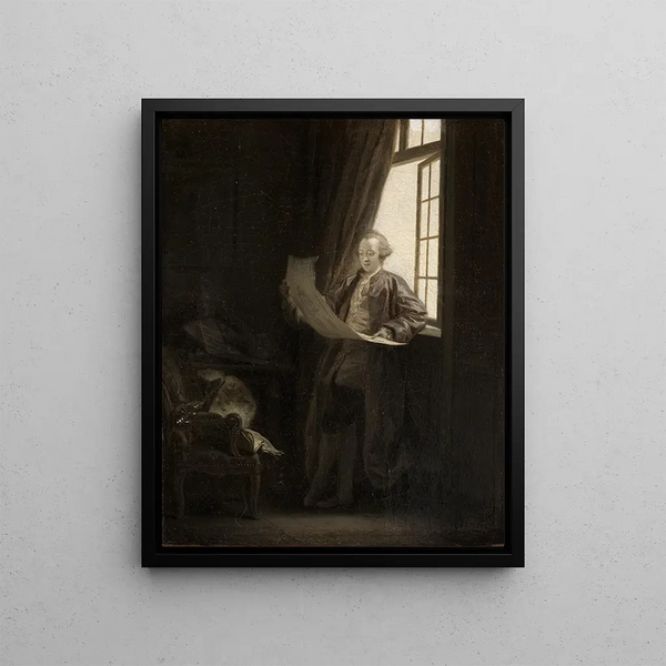 Claude-Henri Watelet - Jean-Baptiste Greuze — framed artwork on a wall