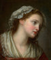 Girl with Bonnet - Jean-Baptiste Greuze — artwork view