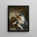 Guitarist - Jean-Baptiste Greuze — framed artwork on a wall
