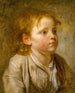 Head of a Young Boy - Jean-Baptiste Greuze — artwork view