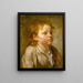 Head of a Young Boy - Jean-Baptiste Greuze — framed artwork on a wall