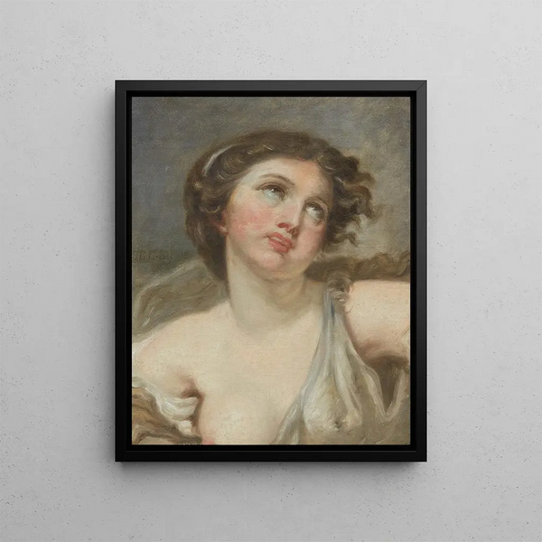 Innocence - Jean-Baptiste Greuze — framed artwork on a wall