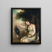 Young Girl Sitting - Jean-Baptiste Greuze — framed artwork on a wall