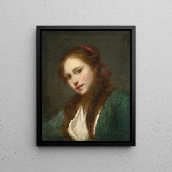La Polonaise - Jean-Baptiste Greuze — framed artwork on a wall