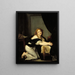 La Prière du matin - Jean-Baptiste Greuze — framed artwork on a wall