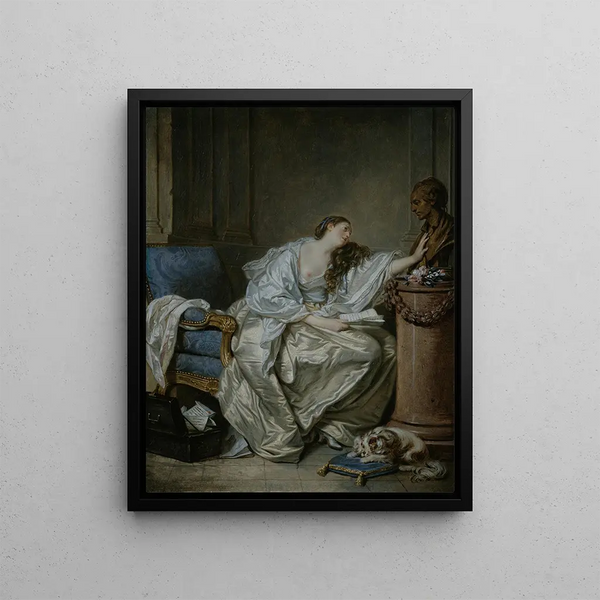 The tender memory Tender memory - Jean-Baptiste Greuze — framed artwork on a wall