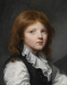 Portrait of a Boy in a Black Waistcoat Turned to the Right - Jean-Baptiste Greuze — artwork view