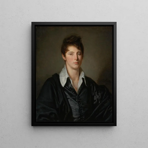 Portrait of Florentius Josèphe Van Ertborn - Jean-Baptiste Greuze — framed artwork on a wall