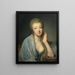 Portrait of Countess Du Barry - Jean-Baptiste Greuze — framed artwork on a wall