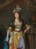Portrait of a lady in Turkish costume - Jean-Baptiste Greuze — artwork view