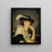 Portrait of a Woman - Jean-Baptiste Greuze — framed artwork on a wall
