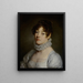 Portrait of a young woman - Jean-Baptiste Greuze — framed artwork on a wall
