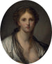 Portrait of a young woman in bust with a black scarf - Jean-Baptiste Greuze — artwork view