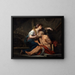 La Charité romaine - Jean-Baptiste Greuze — framed artwork on a wall
