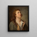 Study of a Young Man - Jean-Baptiste Greuze — framed artwork on a wall