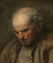 Study of an Old Man Head and Shoulders - Jean-Baptiste Greuze — artwork view