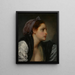 Study of a Woman's Head - Jean-Baptiste Greuze — framed artwork on a wall