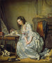 The Broken Mirror - Jean-Baptiste Greuze — artwork view
