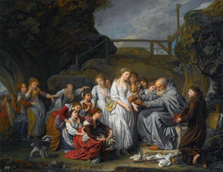 The Hermit - Jean-Baptiste Greuze — artwork view