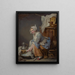 La blanchisseuse - Jean-Baptiste Greuze — framed artwork on a wall