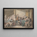 The Marriage Contract - Jean-Baptiste Greuze — framed artwork on a wall