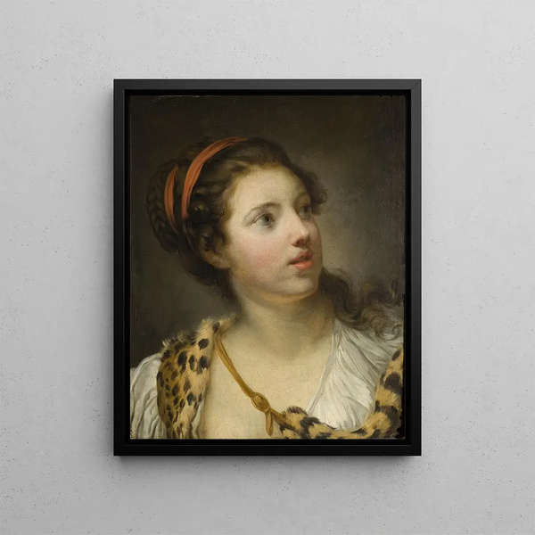 La nymphe Callisto - Jean-Baptiste Greuze — framed artwork on a wall