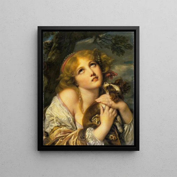 The Souvenir - Jean-Baptiste Greuze — framed artwork on a wall