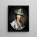 The White Hat - Jean-Baptiste Greuze — framed artwork on a wall