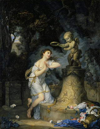 JeanBaptiste Greuze - Une jeune Fille qui fait sa prire au pied de lautel de lAmour A Young Woman Praying at the Altar of Love.webp