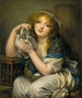 Woman with doves - Jean-Baptiste Greuze — artwork view