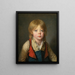 Young peasant - Jean-Baptiste Greuze — framed artwork on a wall