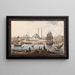 Yeni Camii and the port of Istanbul - Jean-Baptiste Hilaire — framed artwork on a wall