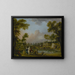 The Charge of the Prince of Lambesc in the Tuileries Garden, July 12, 1789 - Jean-Baptiste Lallemand — framed artwork on a wall