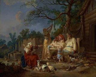 The Russian Cradle - Jean-Baptiste Le Prince — artwork view