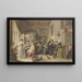 Gerhard Terborg visiting his niece - Jean-Baptiste Madou — framed artwork on a wall