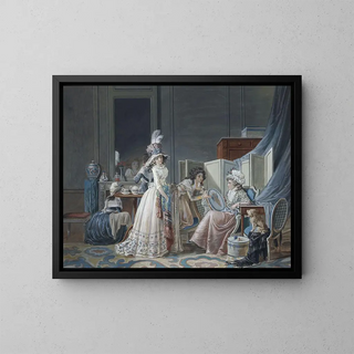 L'Amour au petit point - Jean-Baptiste Mallet — framed artwork on a wall