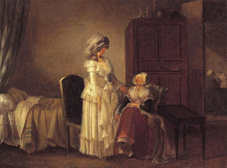 La Visite de la convalescente - Jean-Baptiste Mallet — artwork view