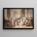 La Distribution des chapelets - Jean-Baptiste Mallet — framed artwork on a wall