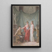 The Two Friends - Jean-Baptiste Mallet — framed artwork on a wall