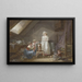 Young French Marquise in exile in Lausanne - Jean-Baptiste Mallet — framed artwork on a wall