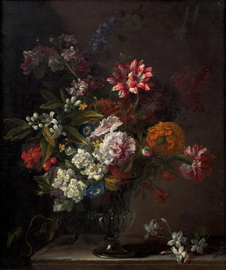 JeanBaptiste Monnoyer - Bouquet of flowers on an entablature.webp