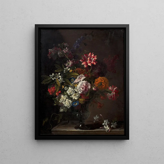 JeanBaptiste Monnoyer - Bouquet of flowers on an entablature.webp