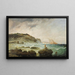 Rough sea around Marseille - Jean-Baptiste Olive — framed artwork on a wall