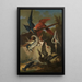 Fish, sea birds and parrots - Jean-Baptiste Oudry — framed artwork on a wall