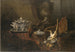 Nature morte with dead game and silver soup tureen on a Turkish carpet - Jean-Baptiste Oudry — artwork view