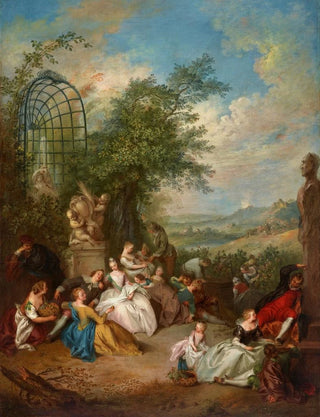 JeanBaptiste Pater - A Fte Champtre During the Grape Harvest.webp