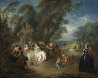 Festive Gathering - Jean-Baptiste Pater — artwork view