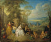 fête galante dans un paysage côtier - Jean-Baptiste Pater — artwork view