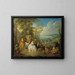fête galante dans un paysage côtier - Jean-Baptiste Pater — framed artwork on a wall