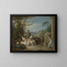 fête galante dans un paysage - Jean-Baptiste Pater — framed artwork on a wall